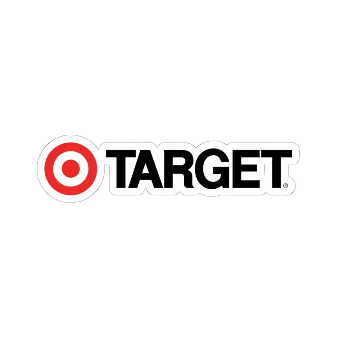 Target Corporation (1968) (Logo) STICKER Vinyl Kiss-Cut Decal 6 Inch White - The Sticker Space