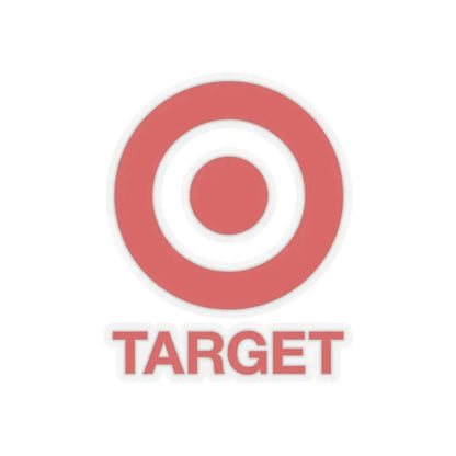 Target Corporation (2004) (Logo) STICKER Vinyl Kiss-Cut Decal 3 Inch Transparent - The Sticker Space