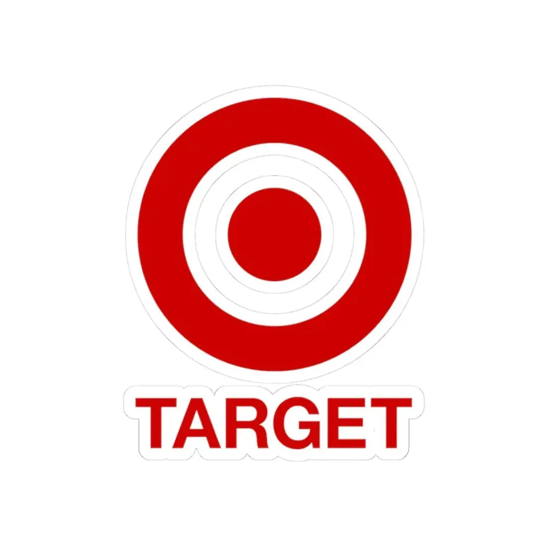 Target Corporation (2004) (Logo) STICKER Vinyl Kiss-Cut Decal 3 Inch White - The Sticker Space