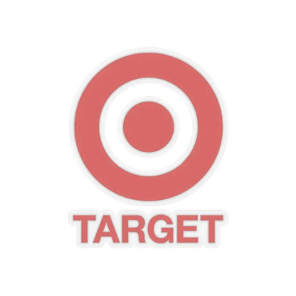 Target Corporation (2004) (Logo) STICKER Vinyl Kiss-Cut Decal 4 Inch Transparent - The Sticker Space