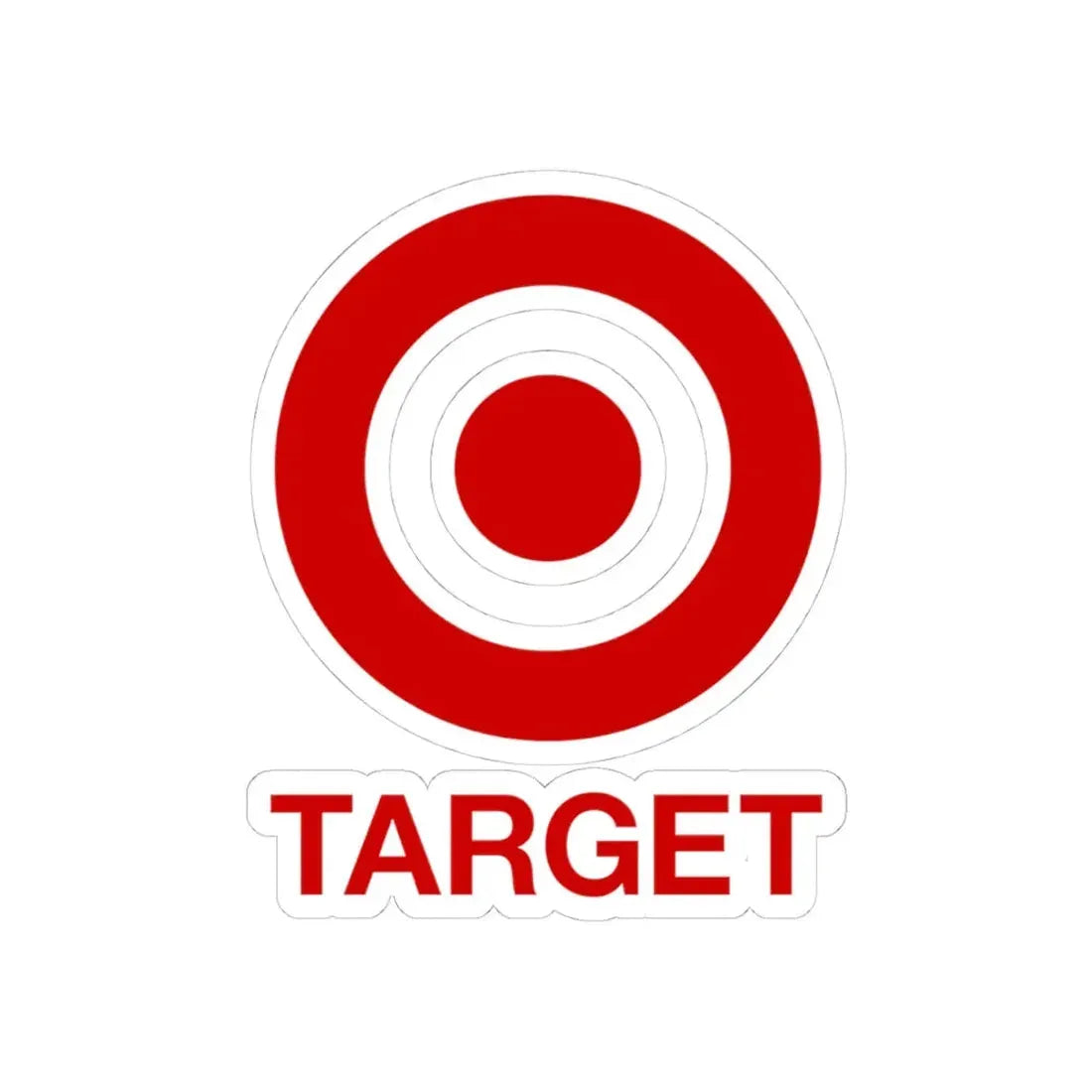 Target Corporation (2004) (Logo) STICKER Vinyl Kiss-Cut Decal 4 Inch White - The Sticker Space