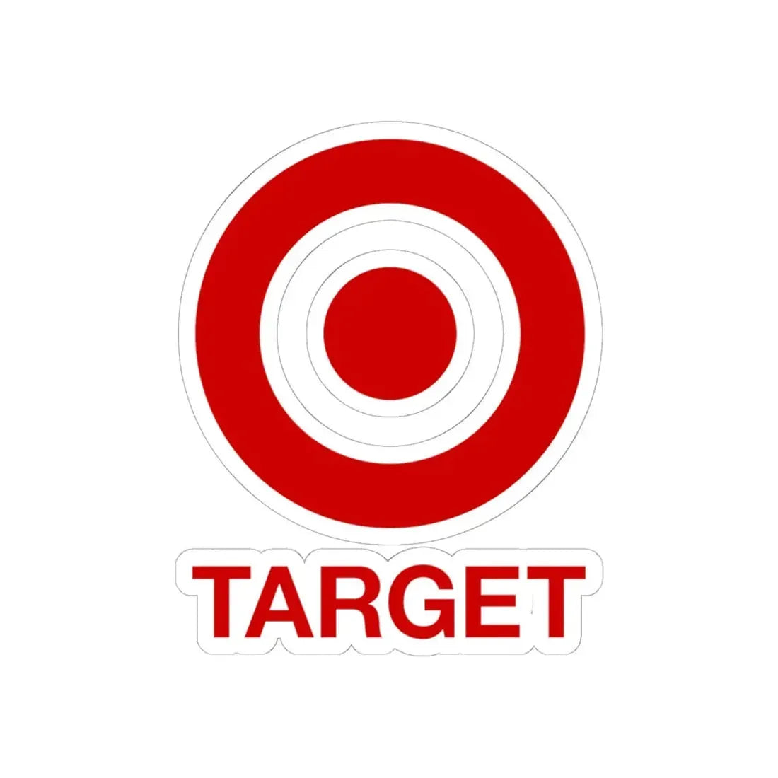 Target Corporation (2004) (Logo) STICKER Vinyl Kiss-Cut Decal 6 Inch White - The Sticker Space