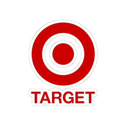Target Corporation (2004) (Logo) STICKER Vinyl Kiss-Cut Decal 6 Inch White - The Sticker Space