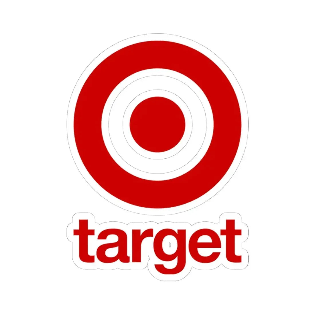 Target Corporation (2018) (Logo) STICKER Vinyl Kiss-Cut Decal 4 Inch White - The Sticker Space