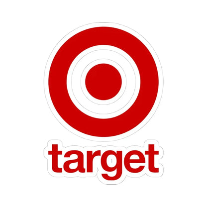 Target Corporation (2018) (Logo) STICKER Vinyl Kiss-Cut Decal 4 Inch White - The Sticker Space