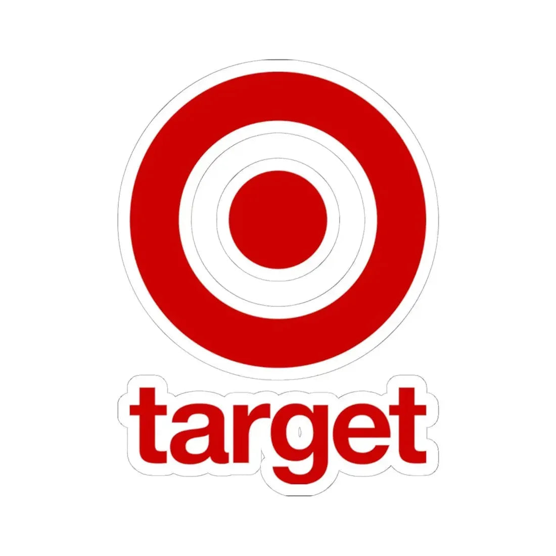 Target Corporation (2018) (Logo) STICKER Vinyl Kiss-Cut Decal 6 Inch White - The Sticker Space