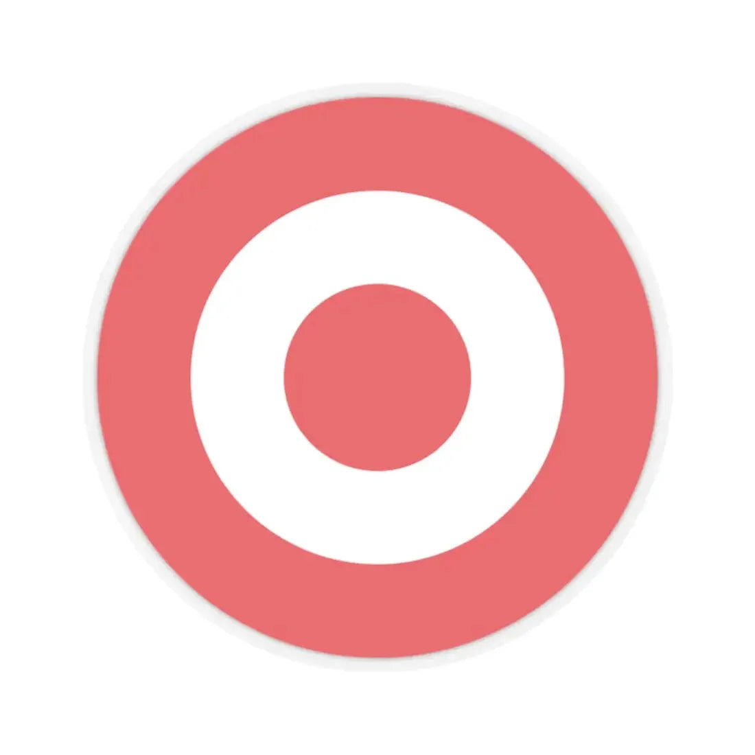 Target Corporation (only logo) (Logo) STICKER Vinyl Kiss-Cut Decal 2 Inch Transparent - The Sticker Space