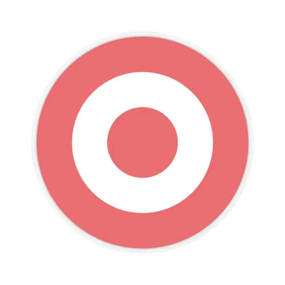 Target Corporation (only logo) (Logo) STICKER Vinyl Kiss-Cut Decal 2 Inch Transparent - The Sticker Space