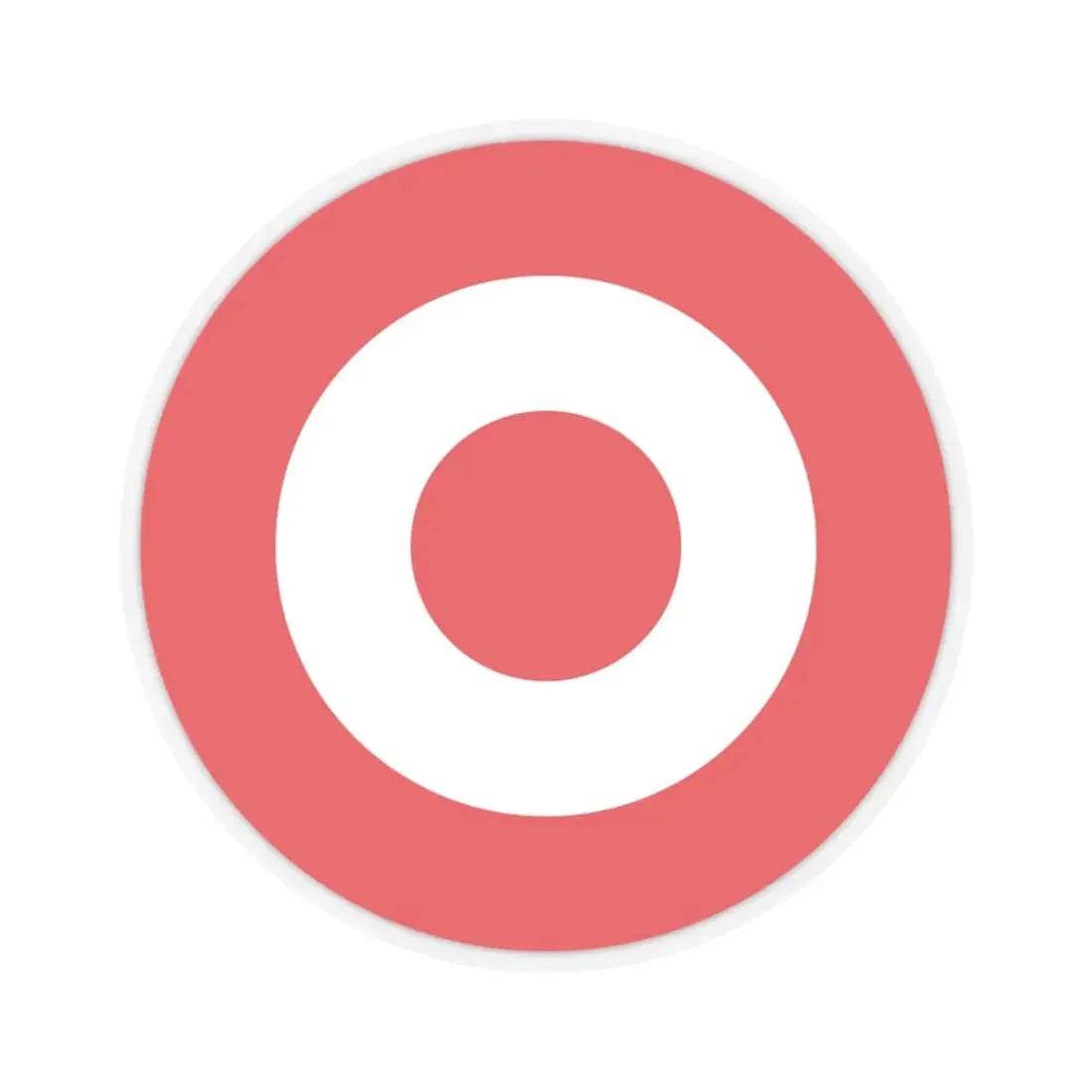 Target Corporation (only logo) (Logo) STICKER Vinyl Kiss-Cut Decal 3 Inch Transparent - The Sticker Space