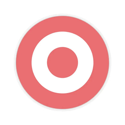 Target Corporation (only logo) (Logo) STICKER Vinyl Kiss-Cut Decal 3 Inch Transparent - The Sticker Space