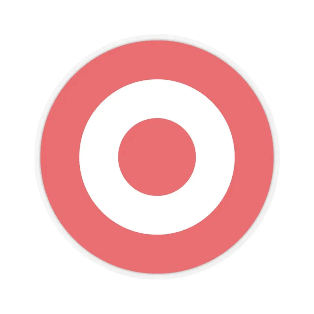 Target Corporation (only logo) (Logo) STICKER Vinyl Kiss-Cut Decal 4 Inch Transparent - The Sticker Space