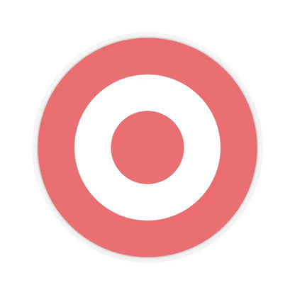 Target Corporation (only logo) (Logo) STICKER Vinyl Kiss-Cut Decal 4 Inch Transparent - The Sticker Space