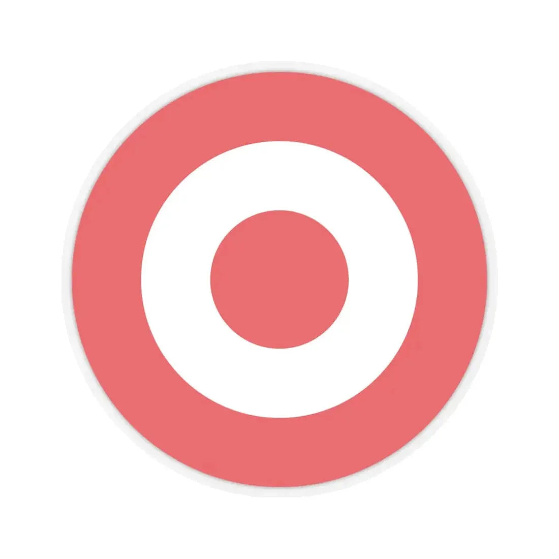 Target Corporation (only logo) (Logo) STICKER Vinyl Kiss-Cut Decal 6 Inch Transparent - The Sticker Space