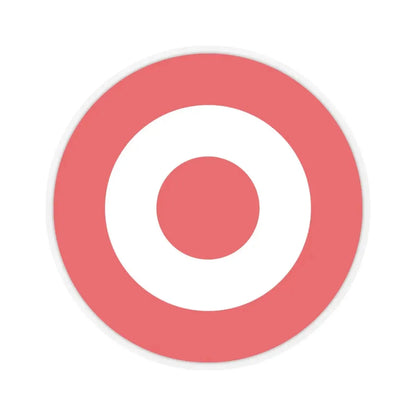 Target Corporation (only logo) (Logo) STICKER Vinyl Kiss-Cut Decal 6 Inch Transparent - The Sticker Space