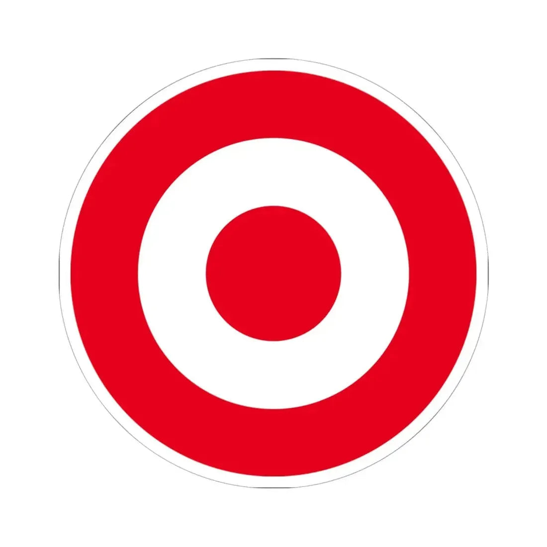 Target Corporation (only logo) (Logo) STICKER Vinyl Kiss-Cut Decal 6 Inch White - The Sticker Space