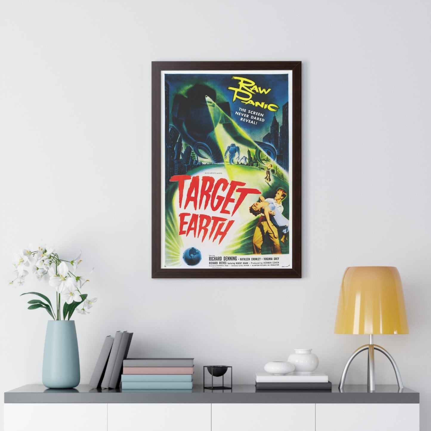 TARGET EARTH 1954 - Framed Movie Poster-The Sticker Space