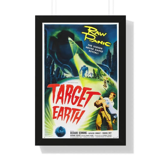 TARGET EARTH 1954 - Framed Movie Poster 16″ x 24″ Black - The Sticker Space