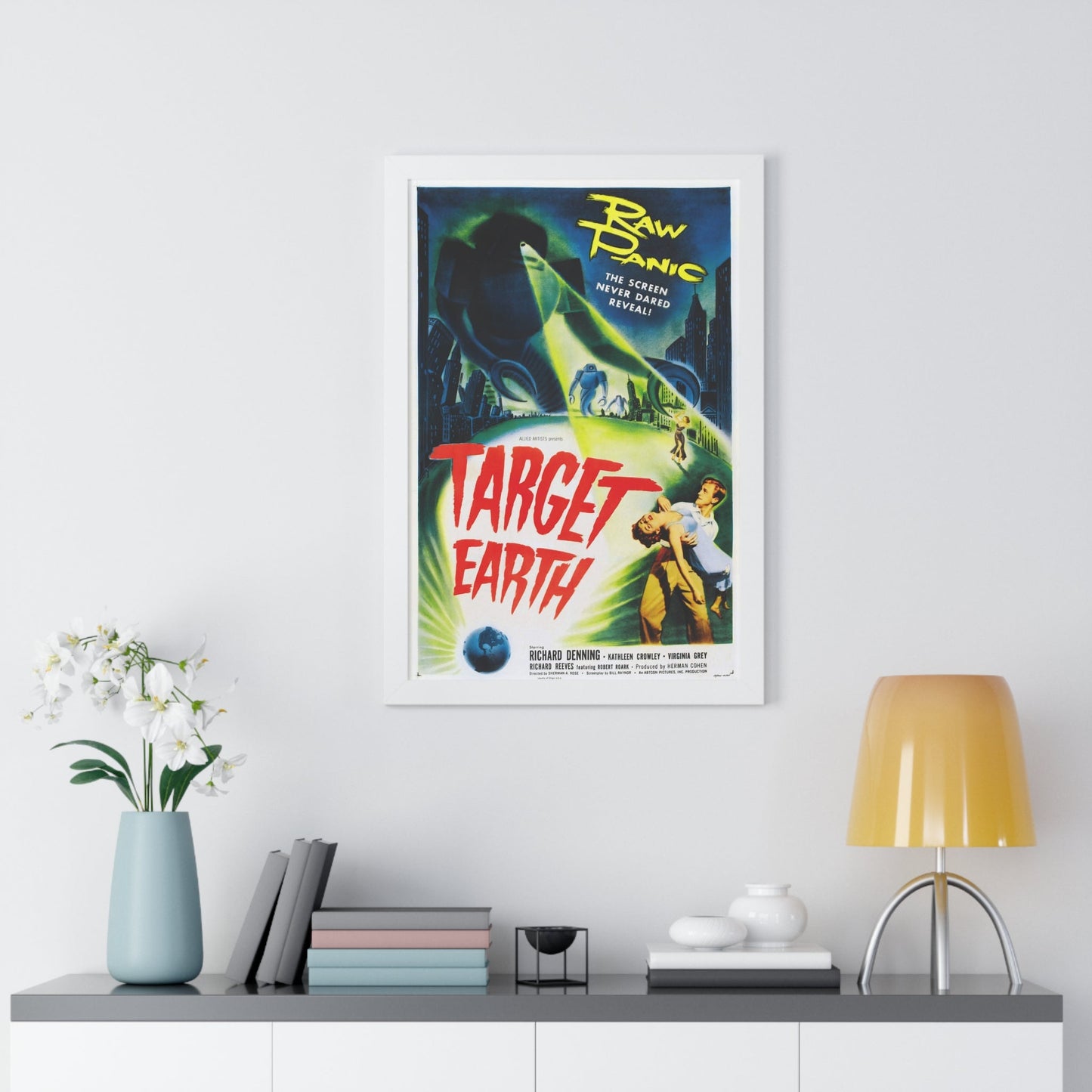 TARGET EARTH 1954 - Framed Movie Poster-The Sticker Space