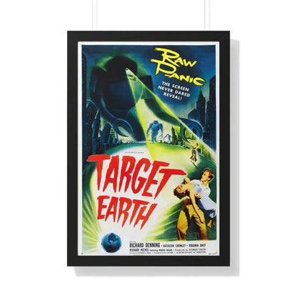 TARGET EARTH 1954 - Framed Movie Poster 20" x 30" Black - The Sticker Space