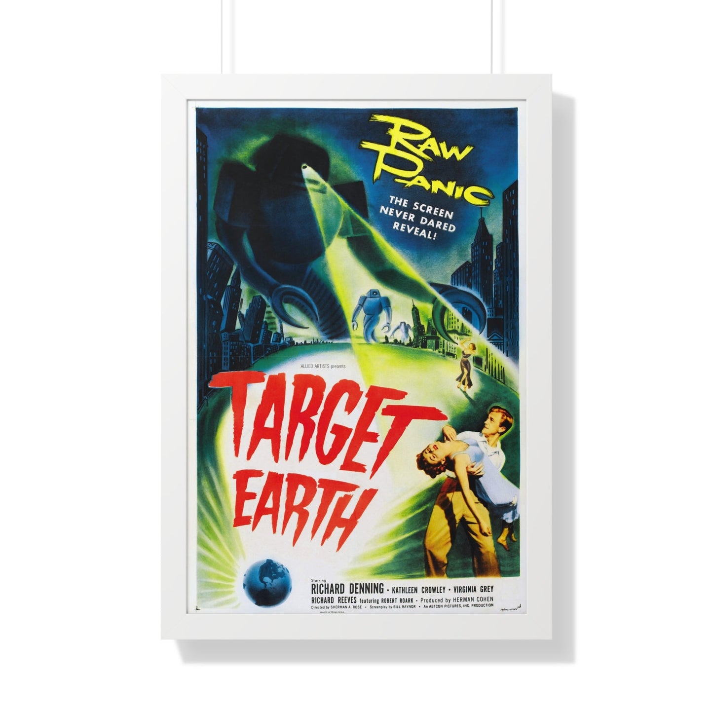 TARGET EARTH 1954 - Framed Movie Poster-20" x 30"-The Sticker Space