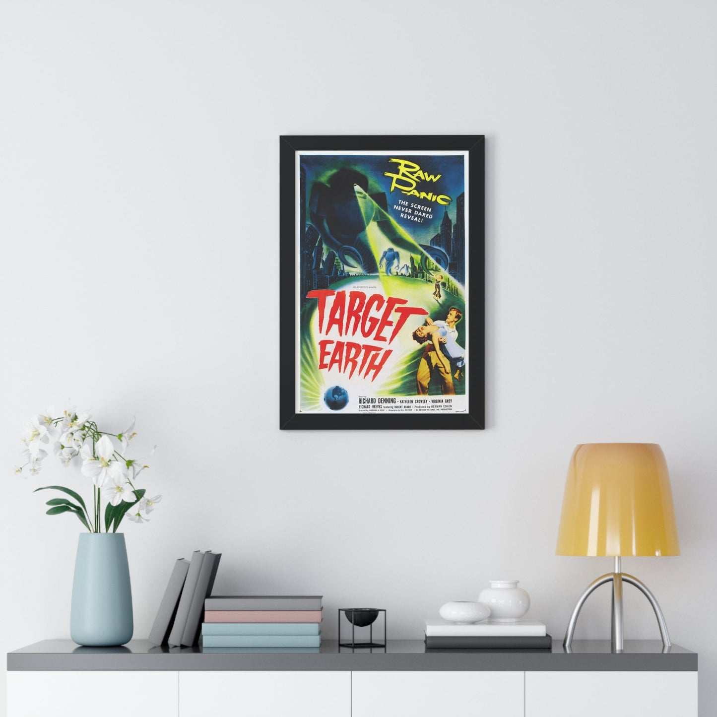 TARGET EARTH 1954 - Framed Movie Poster-The Sticker Space