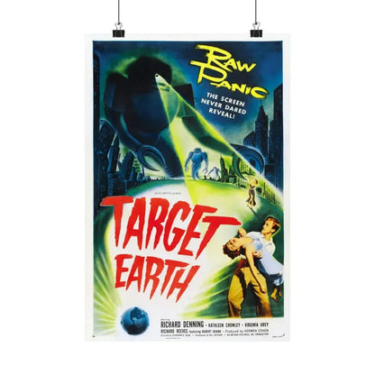 TARGET EARTH 1954 - Paper Movie Poster 12″ x 18″ Matte - The Sticker Space