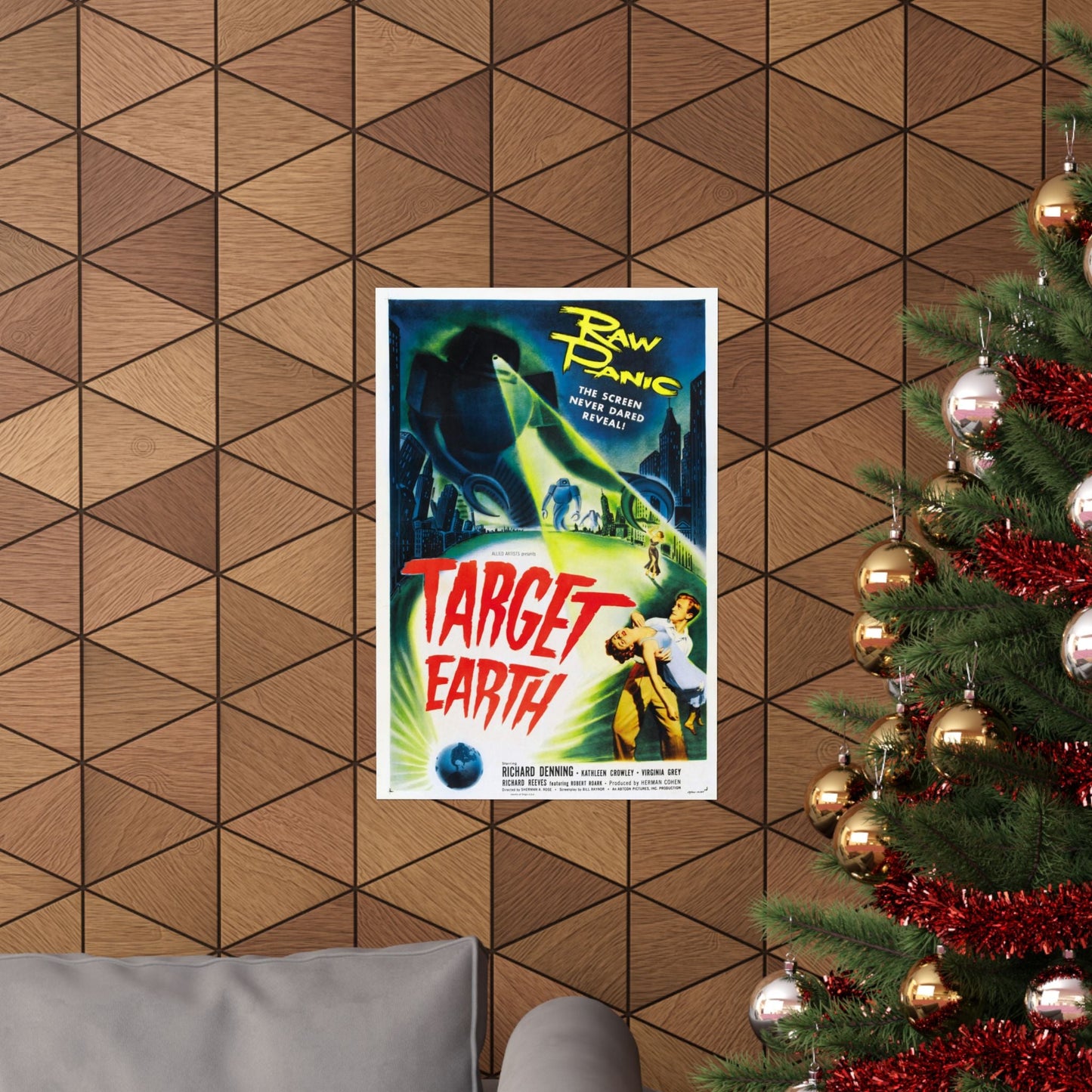 TARGET EARTH 1954 - Paper Movie Poster-The Sticker Space