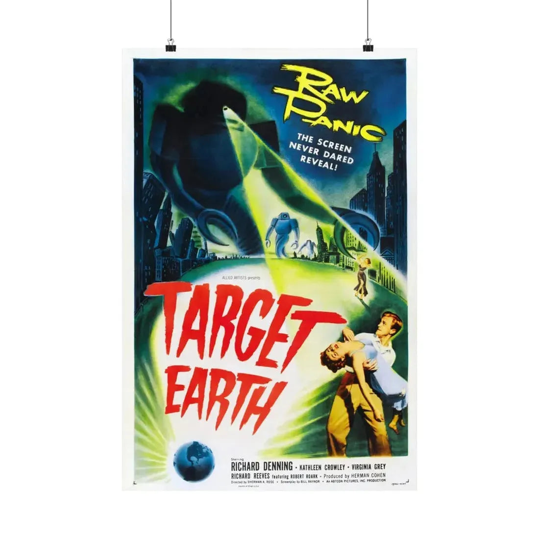 TARGET EARTH 1954 - Paper Movie Poster 20″ x 30″ Matte - The Sticker Space