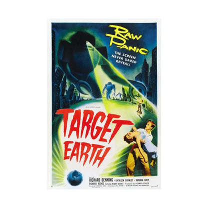 TARGET EARTH 1954 - Paper Movie Poster - The Sticker Space