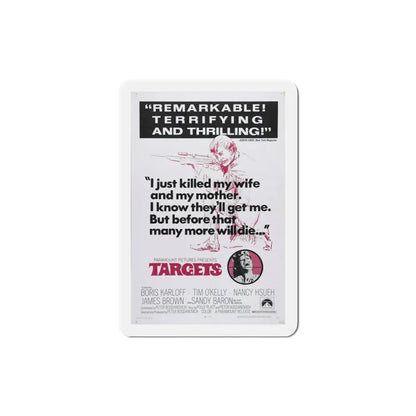Targets 1968 Movie Poster Refrigerator Magnet 3 Inch - The Sticker Space
