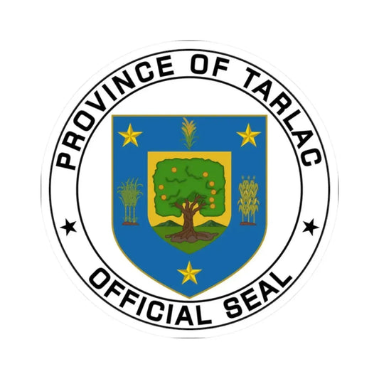 Tarlac Province Seal (Philippines) STICKER Vinyl Kiss-Cut Decal 2 Inch White - The Sticker Space