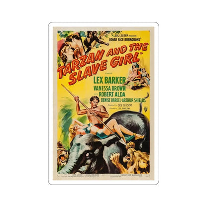 Tarzan and the Slave Girl 1950 Movie Poster STICKER Vinyl Die-Cut Decal 4 Inch - The Sticker Space