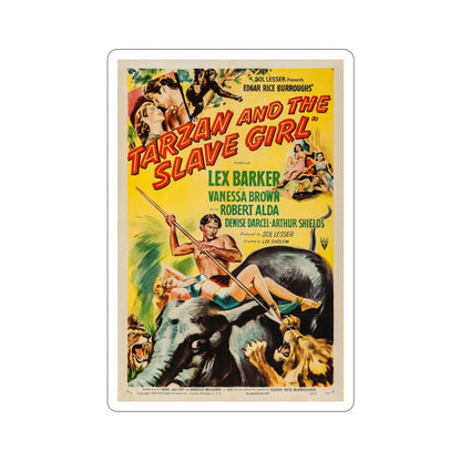 Tarzan and the Slave Girl 1950 Movie Poster STICKER Vinyl Die-Cut Decal-5 Inch-The Sticker Space