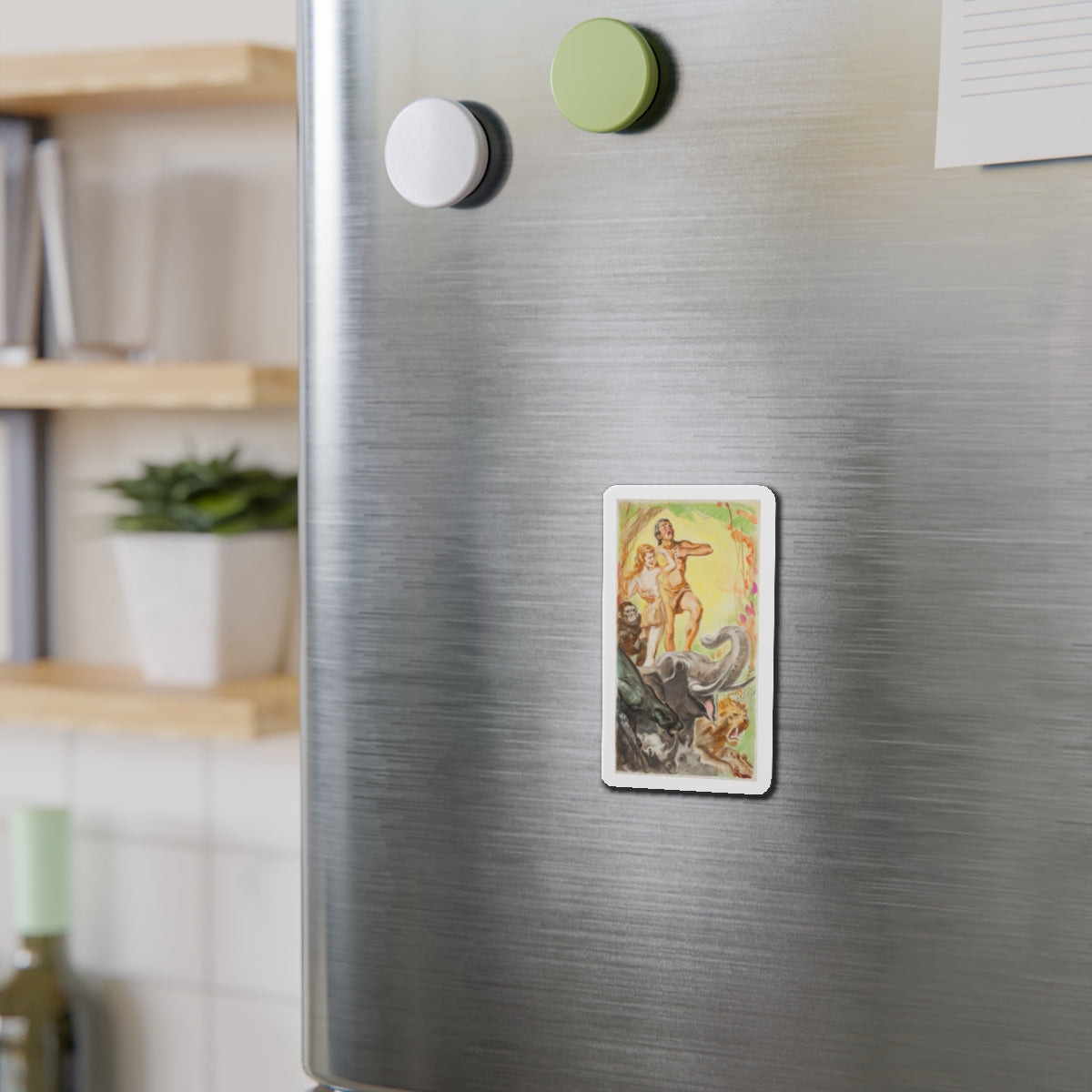 Tarzan preliminary movie promotion illustration (Magazine Illustration) Refrigerator Magnet-The Sticker Space