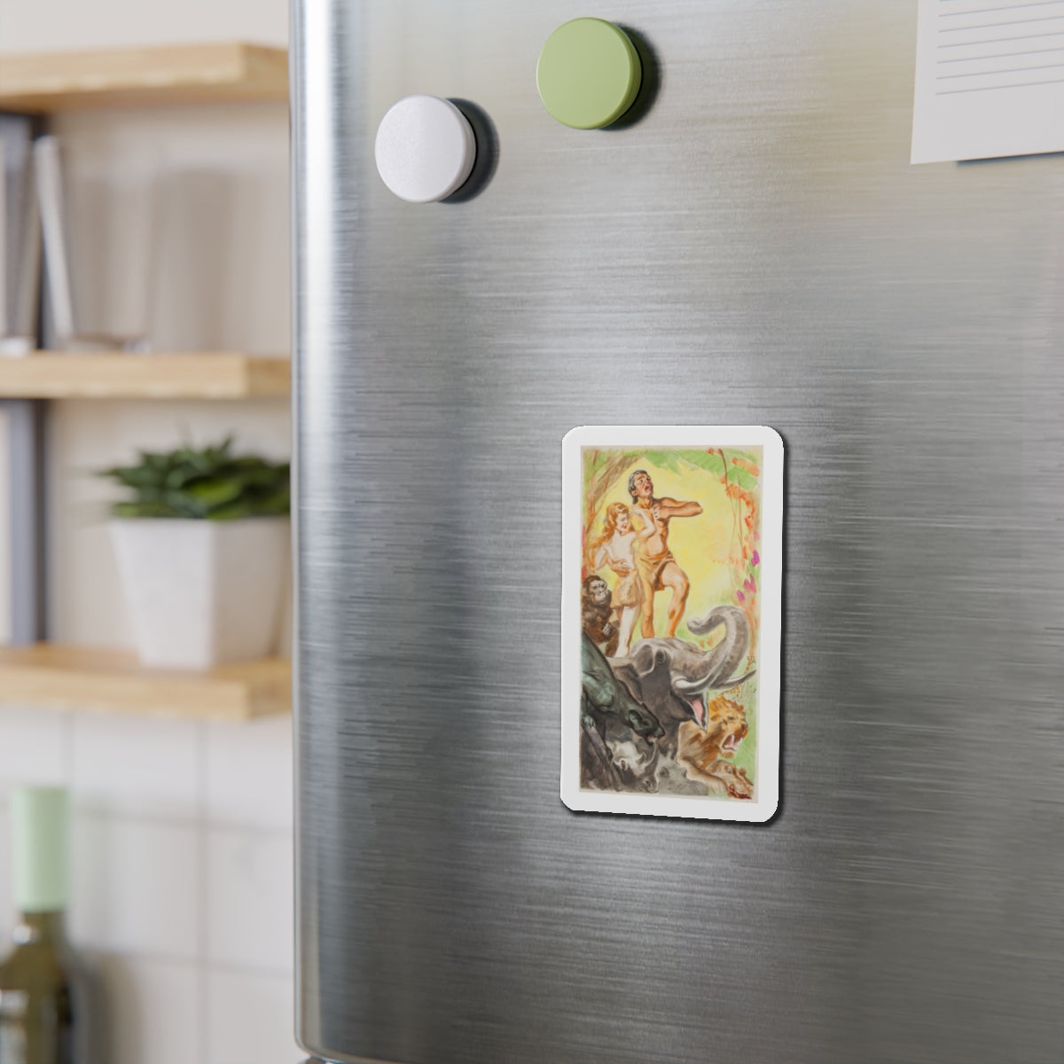 Tarzan preliminary movie promotion illustration (Magazine Illustration) Refrigerator Magnet-The Sticker Space