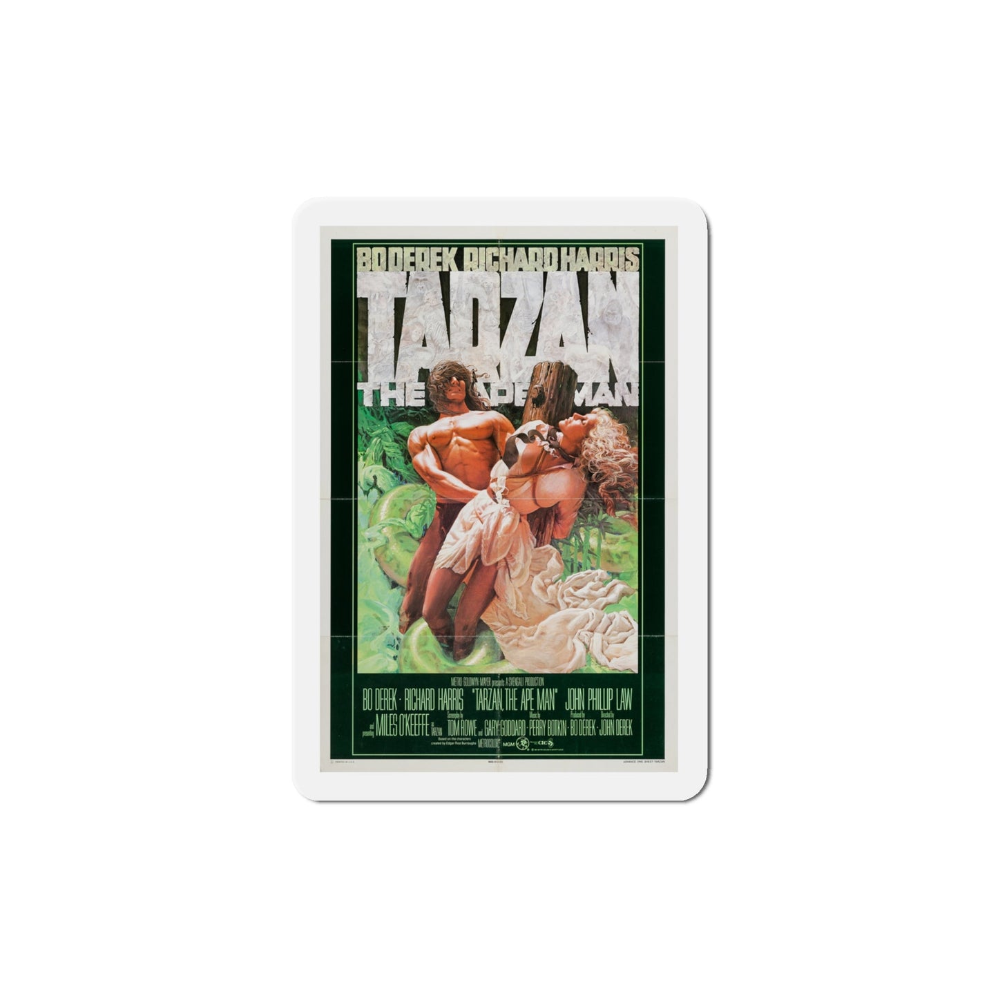 Tarzan, the Ape Man 1981 Movie Poster Die-Cut Magnet-4" x 4"-The Sticker Space