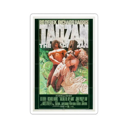 Tarzan, the Ape Man 1981 Movie Poster - STICKER Vinyl Kiss-Cut Decal 4 Inch White - The Sticker Space
