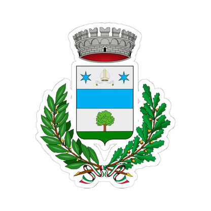 Tarzo-Stemma (Italy) (Coat of Arms) STICKER Vinyl Kiss-Cut Decal 6 Inch White - The Sticker Space