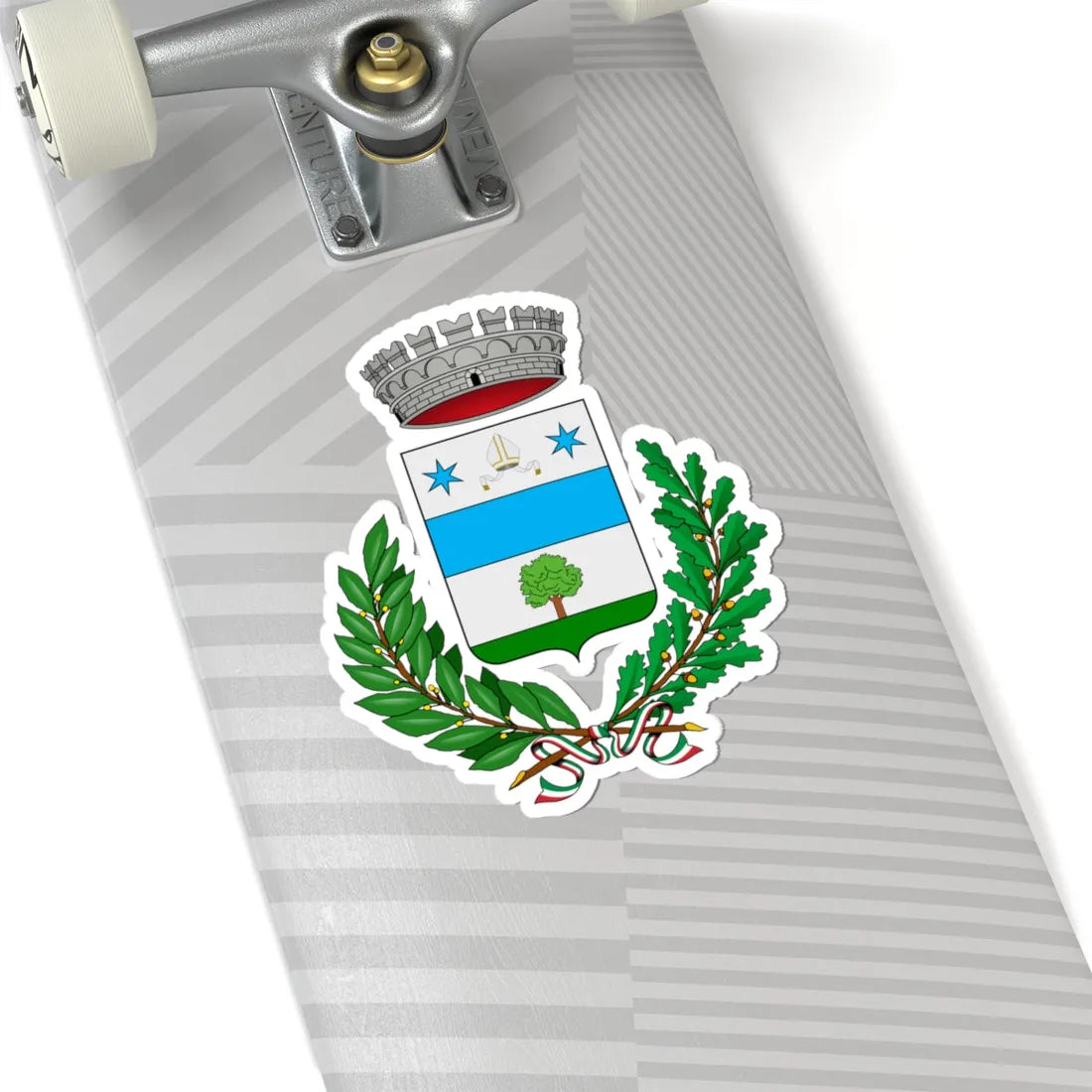 Tarzo-Stemma (Italy) (Coat of Arms) STICKER Vinyl Kiss-Cut Decal - The Sticker Space