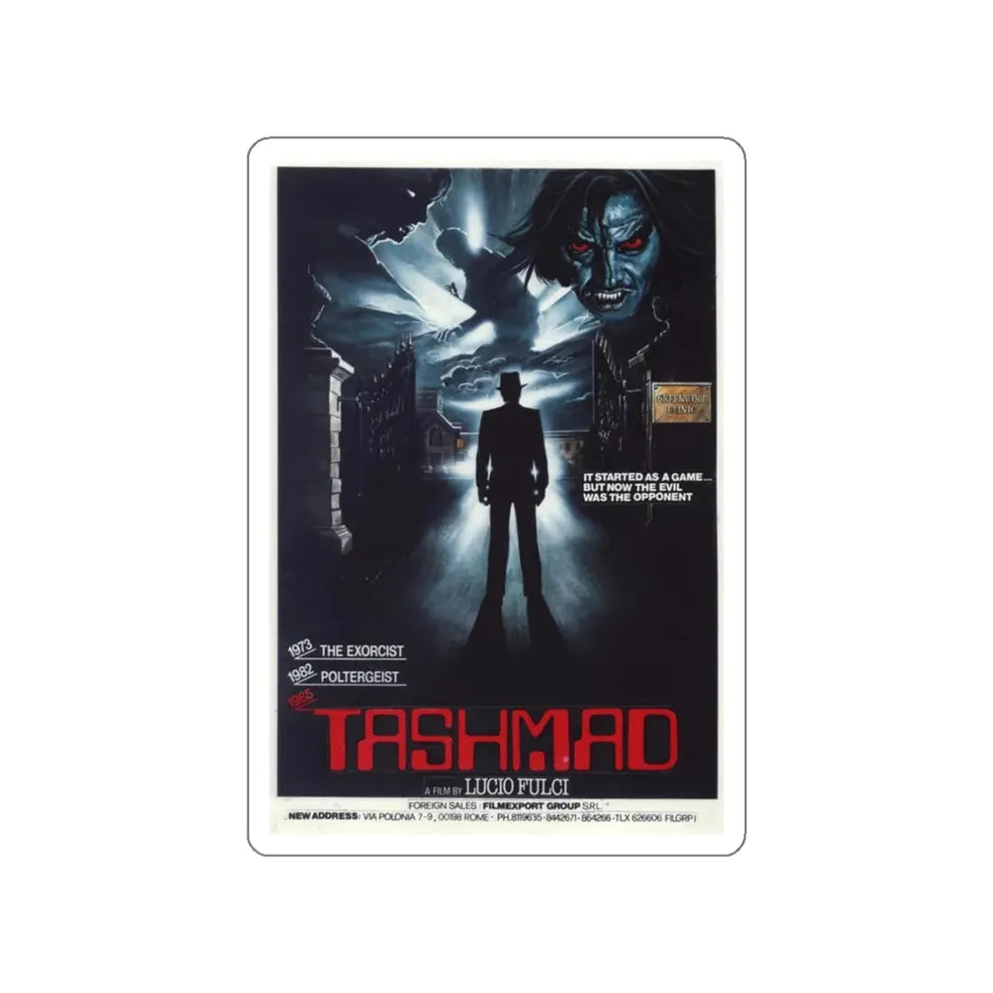 TASHMAD (UNRELEASED) Movie Poster STICKER Vinyl Die-Cut Decal 3 Inch - The Sticker Space