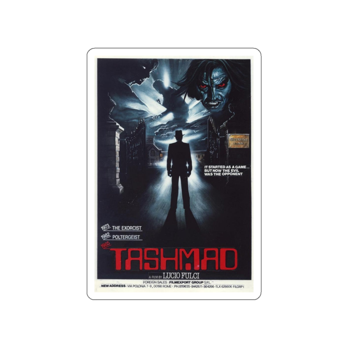 TASHMAD (UNRELEASED) Movie Poster STICKER Vinyl Die-Cut Decal-White-The Sticker Space