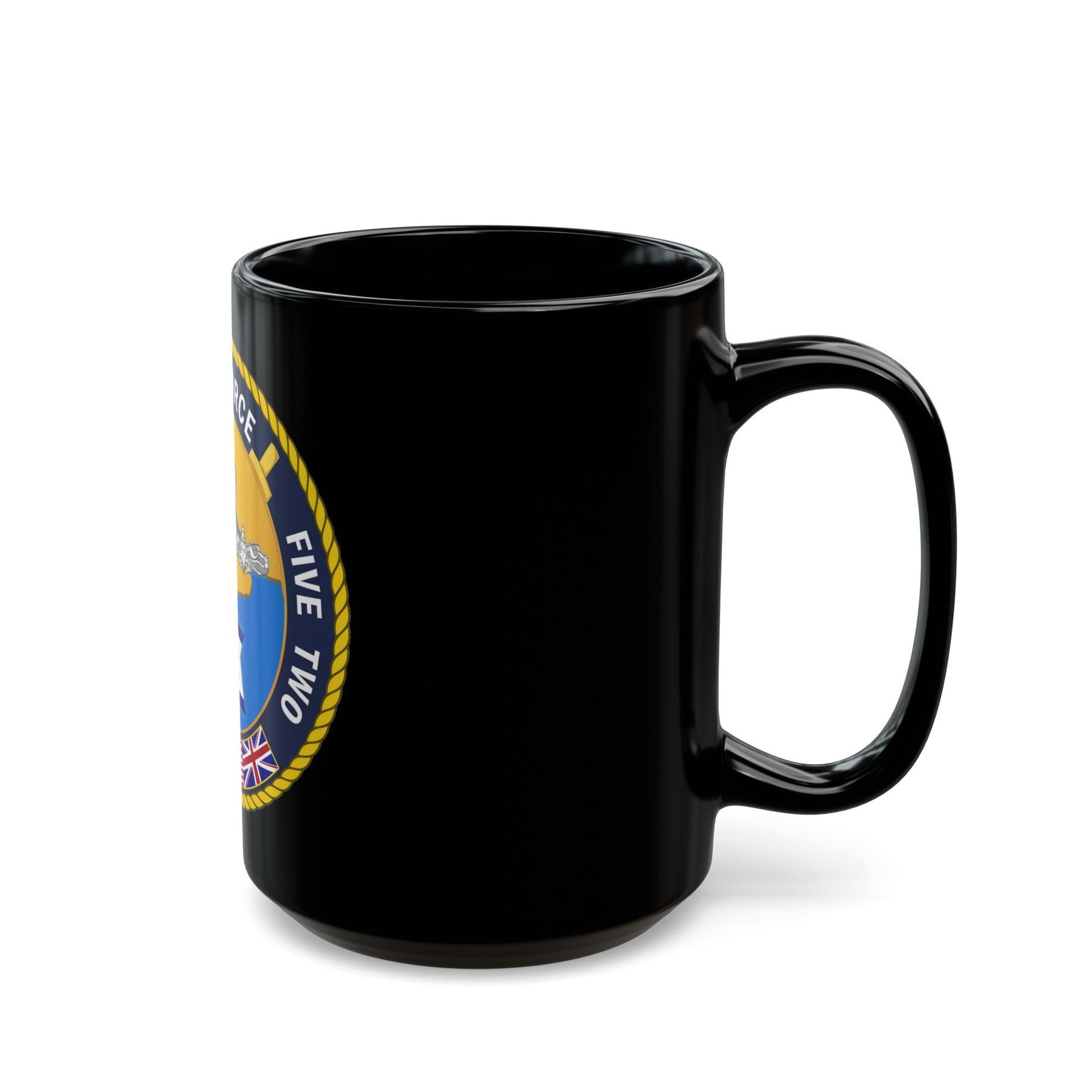 Task Force Five Two (U.S. Navy) Black Coffee Mug-The Sticker Space