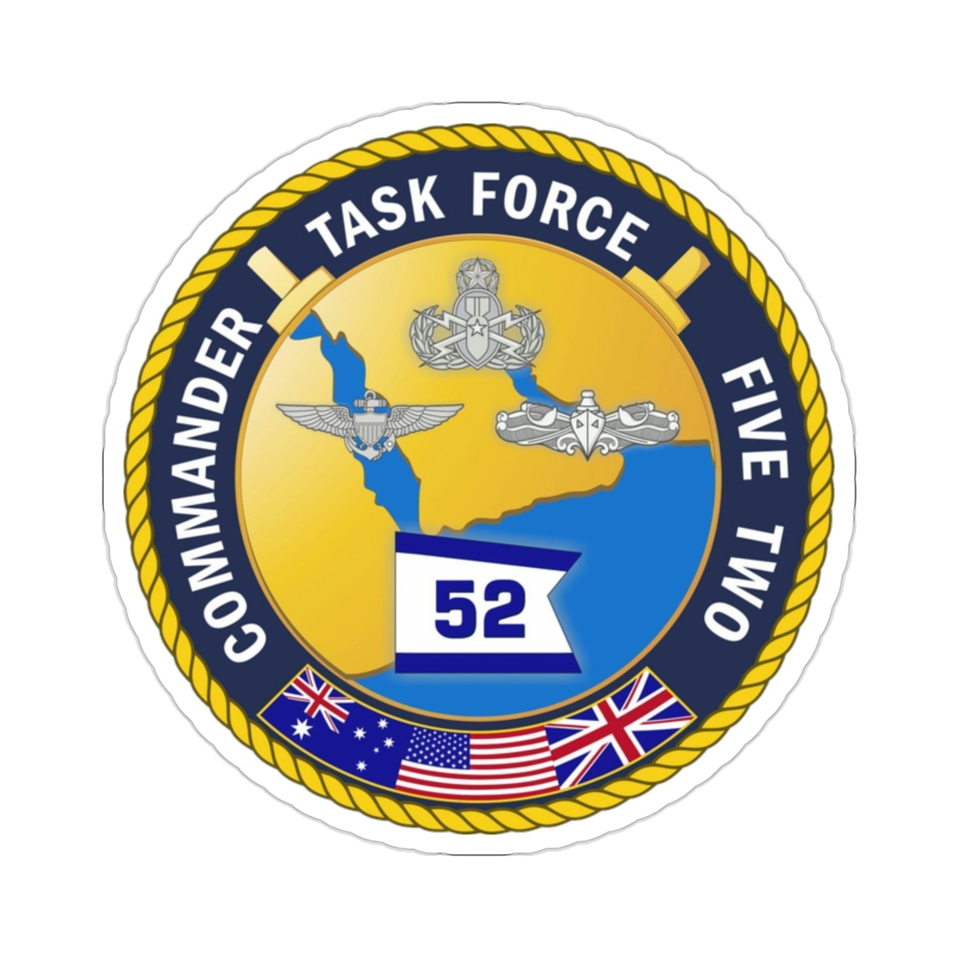 Task Force Five Two (U.S. Navy) STICKER Vinyl Die-Cut Decal-2 Inch-The Sticker Space