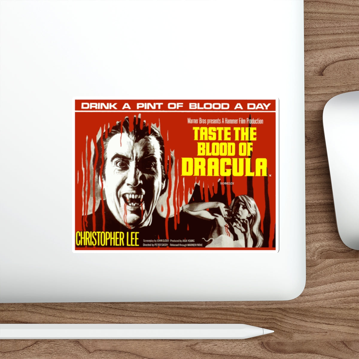 TASTE THE BLOOD OF DRACULA 1970 Movie Poster STICKER Vinyl Die-Cut Decal-The Sticker Space