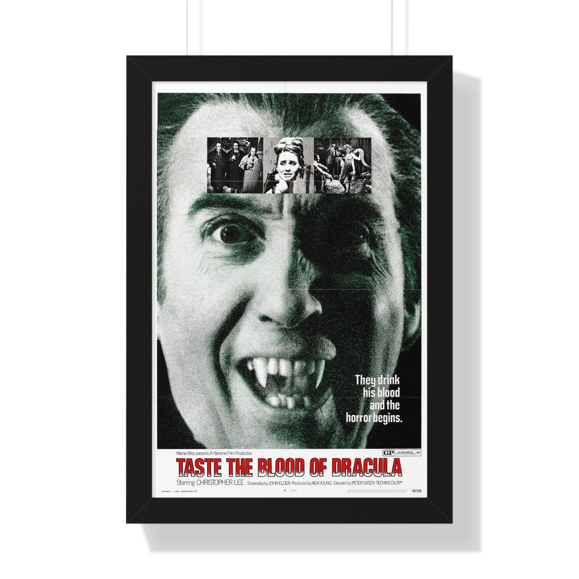 TASTE THE BLOOD OF DRACULA (2) 1970 - Framed Movie Poster-16″ x 24″-The Sticker Space