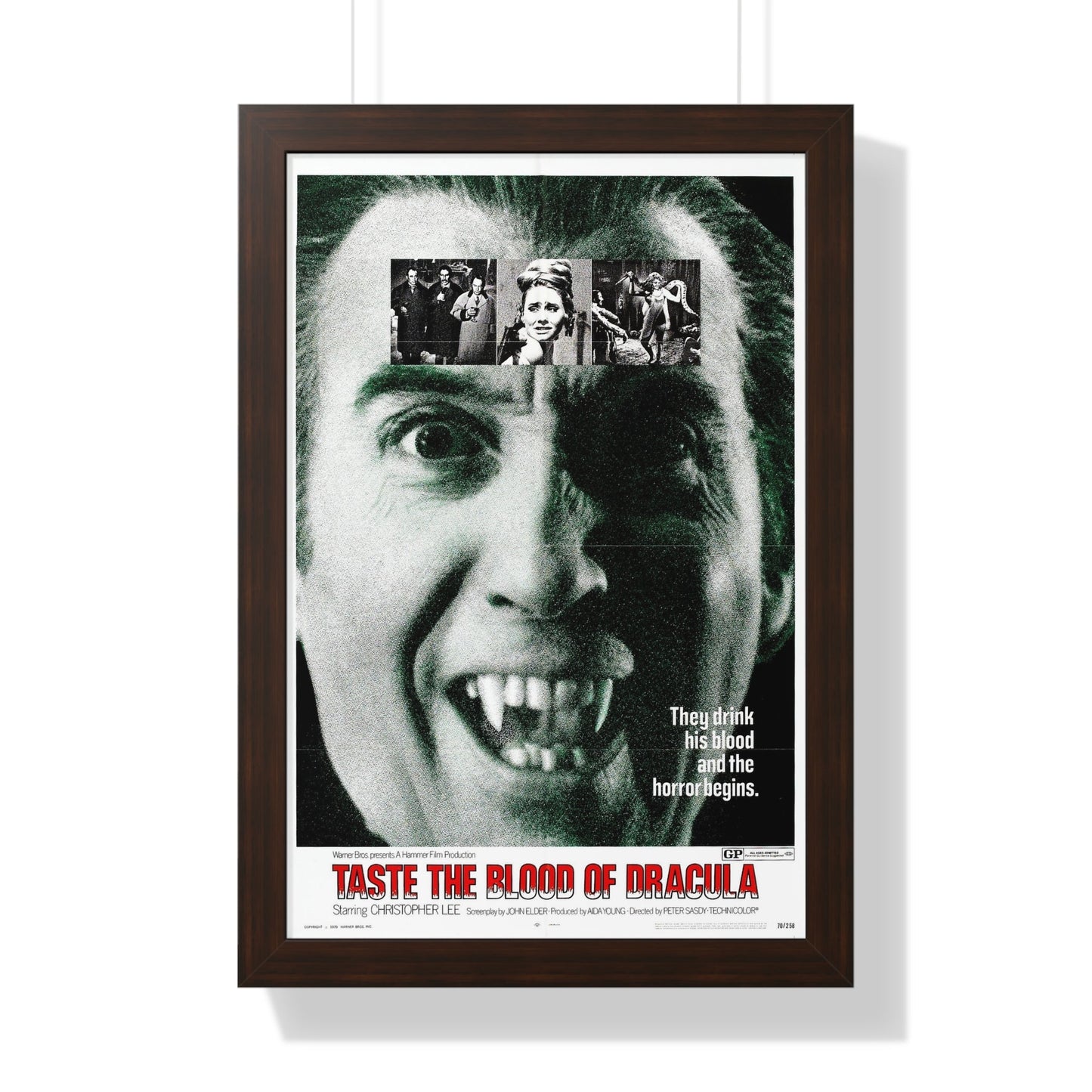 TASTE THE BLOOD OF DRACULA (2) 1970 - Framed Movie Poster-16″ x 24″-The Sticker Space