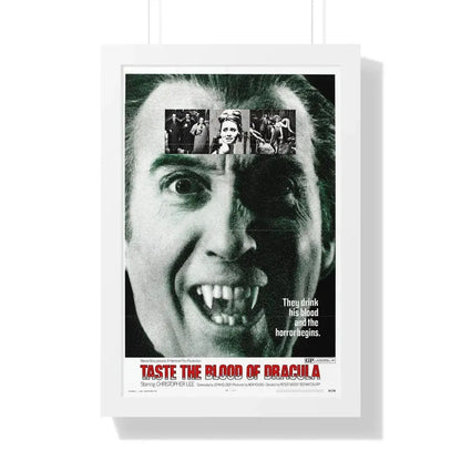 TASTE THE BLOOD OF DRACULA (2) 1970 - Framed Movie Poster 16″ x 24″ White - The Sticker Space