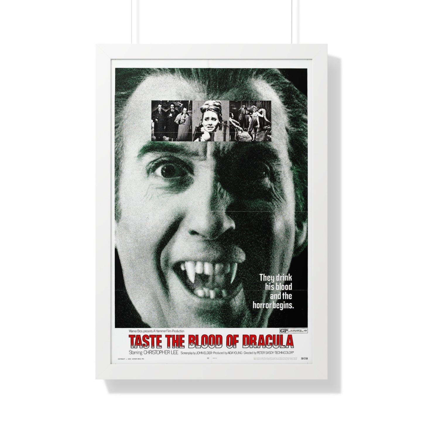 TASTE THE BLOOD OF DRACULA (2) 1970 - Framed Movie Poster-20" x 30"-The Sticker Space