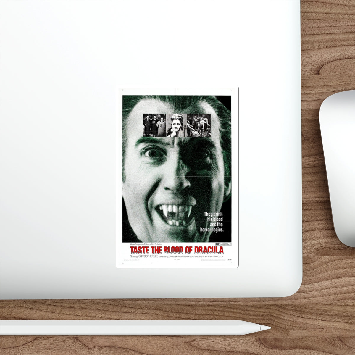 TASTE THE BLOOD OF DRACULA (2) 1970 Movie Poster STICKER Vinyl Die-Cut Decal-The Sticker Space