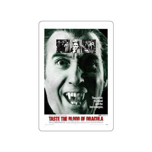 TASTE THE BLOOD OF DRACULA (2) 1970 Movie Poster STICKER Vinyl Die-Cut Decal 2 Inch - The Sticker Space